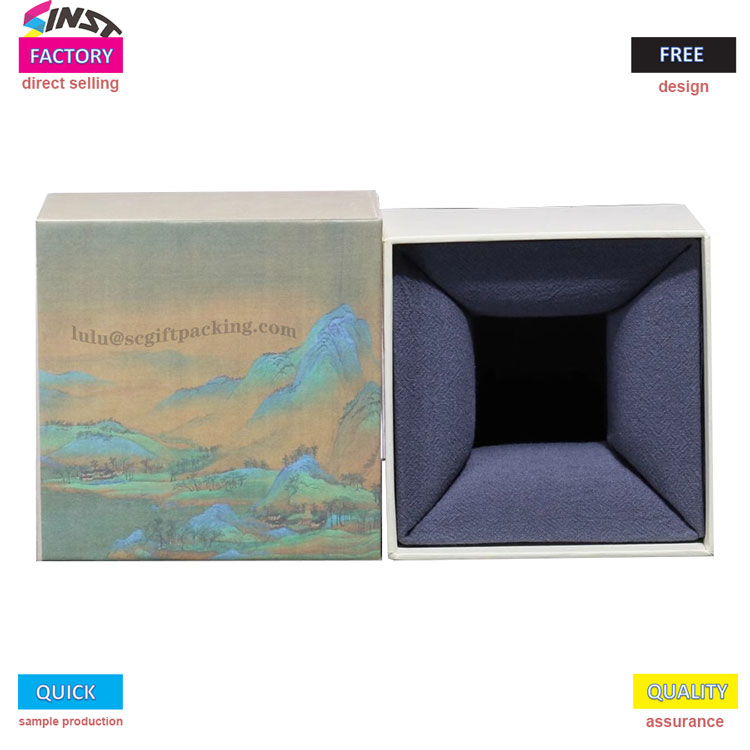 กล่องของขวัญแบบถ้วยพิมพ์วัฒนธรรมลงในรายละเอียด