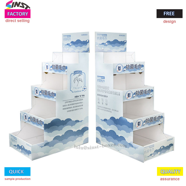 ชั้นวางผ้าขนหนูกระดาษแข็ง